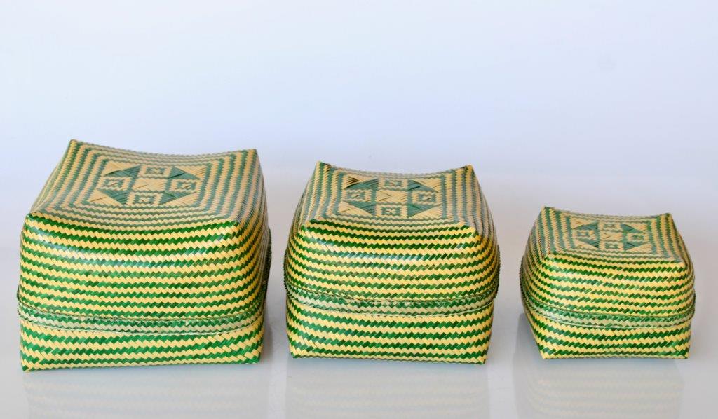 Dark Green Balinese Offering Box